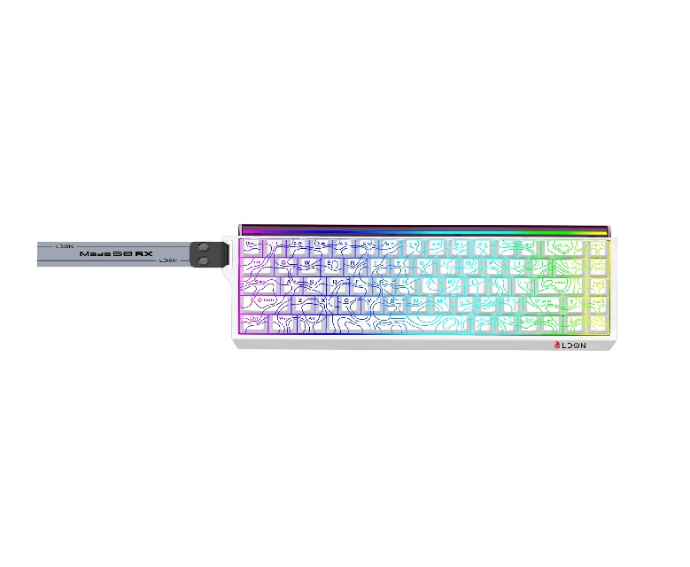 LDON Mide68 Magnetic Keyboard לבן