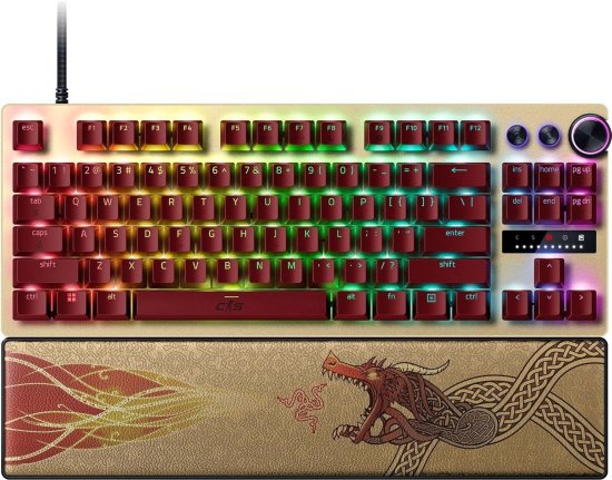 מקלדת גיימינג RAZER - Huntsman V3 PRO Tenkeyless - Counter-Strike 2 Ed