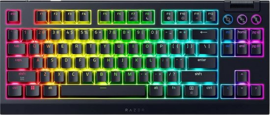 מקלדת גיימינג אלחוטית - RAZER - BlackWidow V4 Tenkeyless HyperSpeed