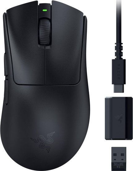 עכבר גיימינג אלחוטי - RAZER - DeathAdder V3 HyperSpeed - שחור