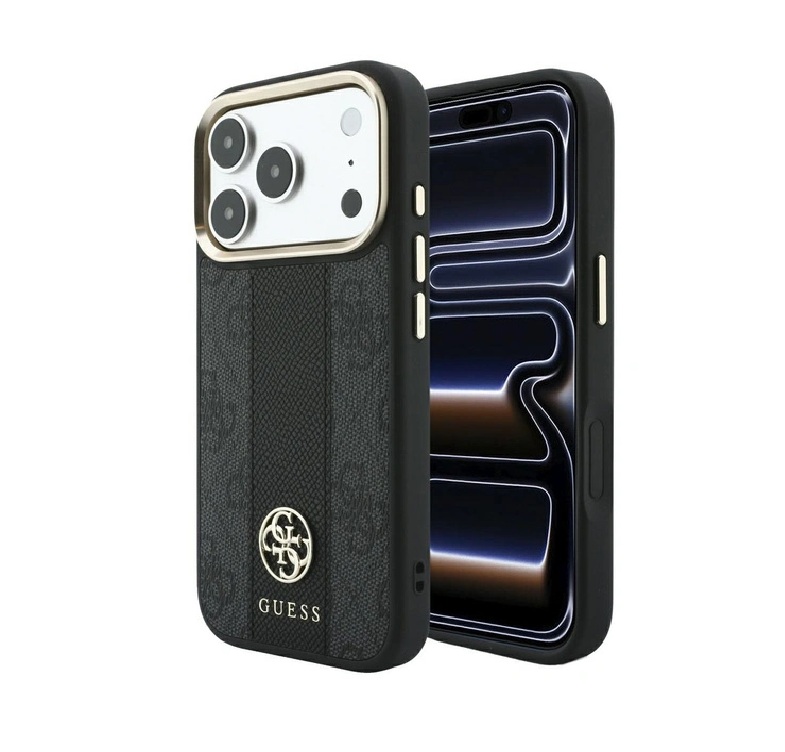 מגן Guess Magsafe Black with stripe for Iphone 17PM/18PM