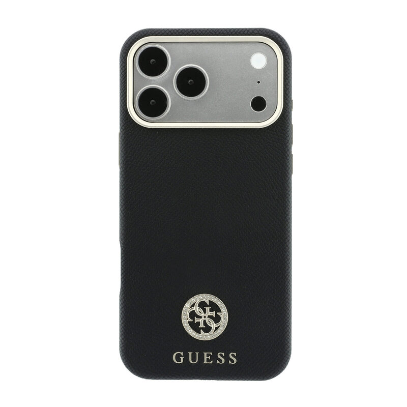 מגן Guess Magsafe with Strass Logo Black for Iphone 17PM/18PM