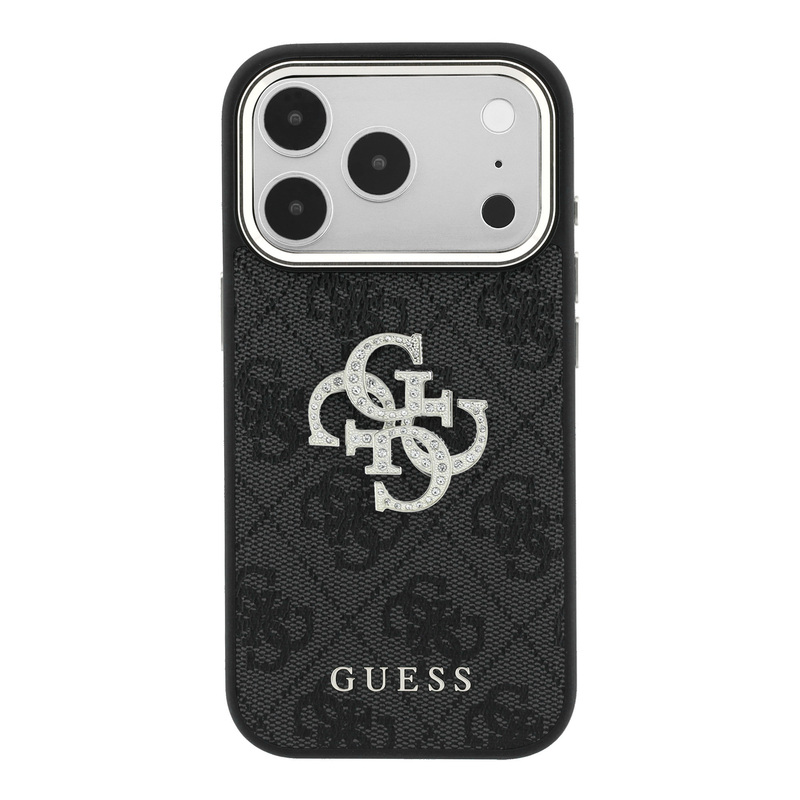 מגן Guess Magsafe with Resin logo Black for Iphone 17PM/18PM