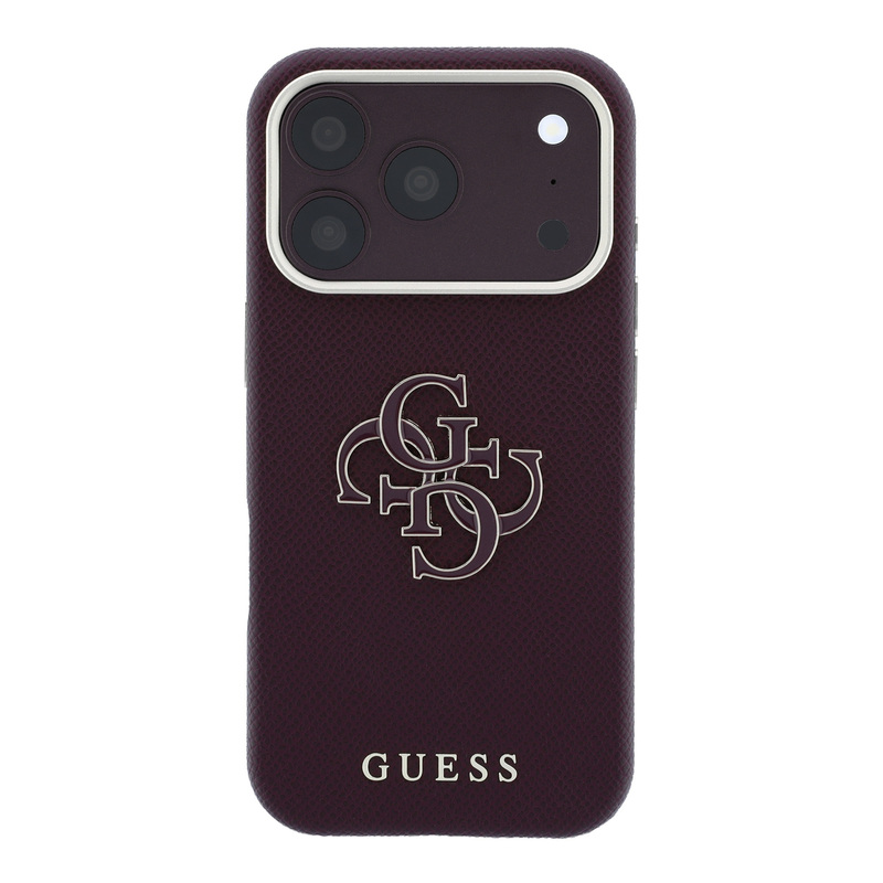 מגן Guess with Resin logo Cherry for Iphone 17PM/18PM