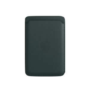 Leather Wallet with MagSafe Green