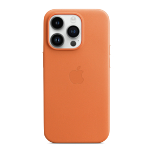 iPhone 14pm leather orange MagSafe