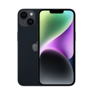 אייפון Apple iPhone 14 128GB - צבע Midnight - שנה אחריות יבואן רשמי - ללא מטען וללא אוזניות