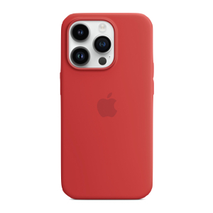 iPhone 14pm silicone red MagSafe