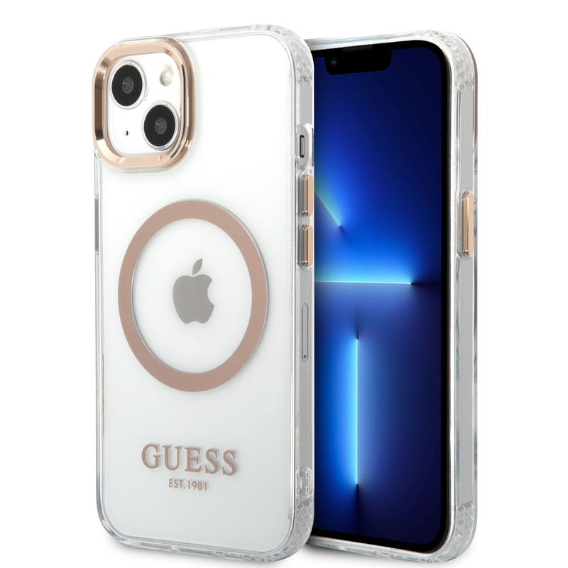 Guess MagSafe Gold ip14plus