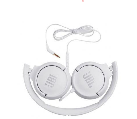אוזניות jbl t500 לבן