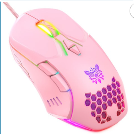 עכבר גיממינג ורוד ONIKUMA