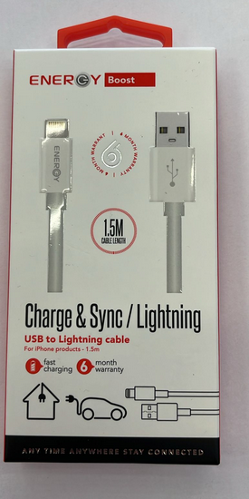 energy Cable Usb to Lightning 1.5m