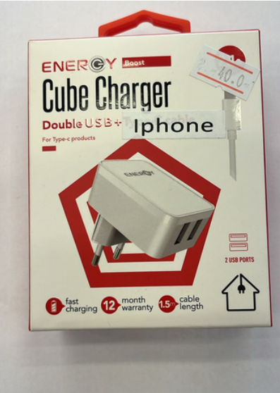 ראש מטעין USB + TYPE-C