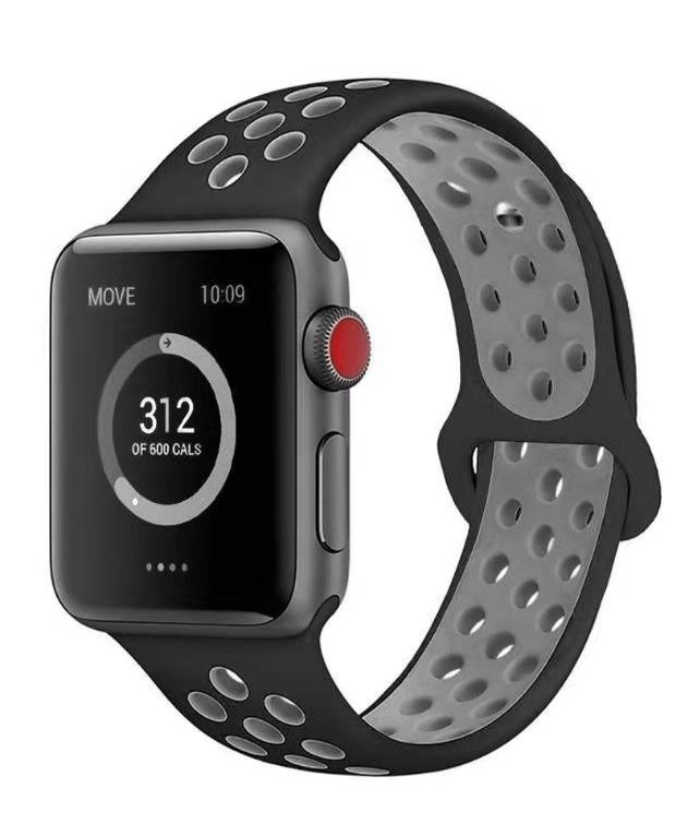 Sport Watch Strap 38\40 Gray Black