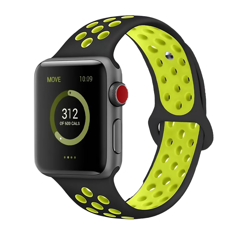 Sport Watch Strap 38\40 Black Yellow