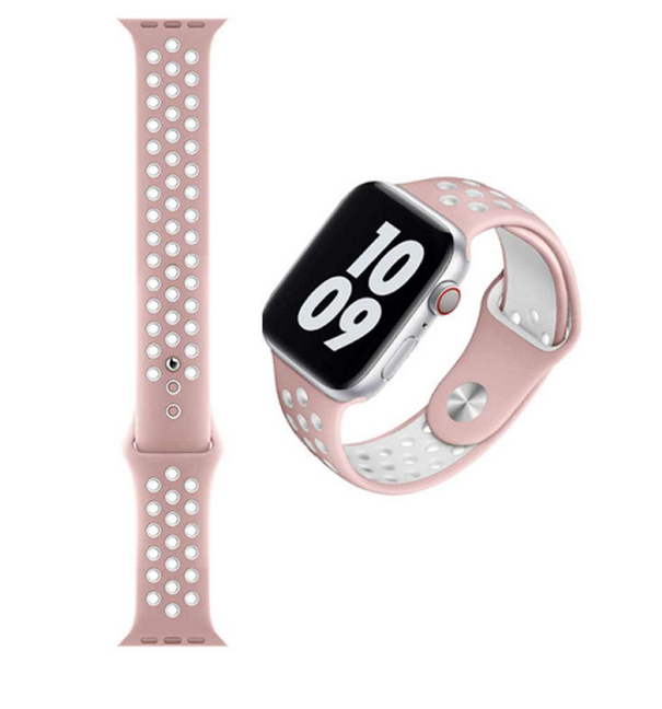 Watch Strap 42\44 Pink&White