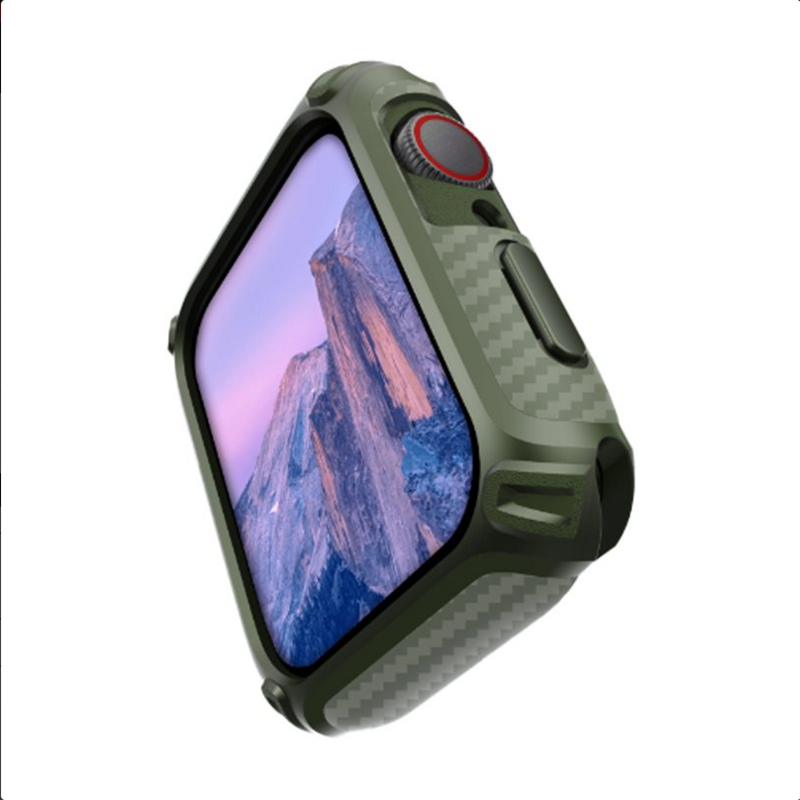 CARBON FRAME FOR IWATCH 7 GREEN