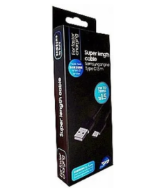 כבל USB - type c 1.5M שחור