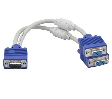 מפצל 2  port עם VGA