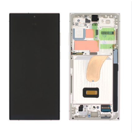 מסך S23Ultra cream מקורי