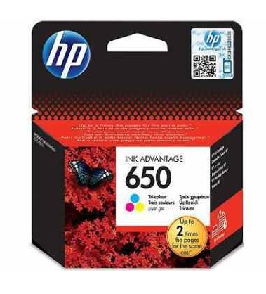 דיו מקורי צבעוני HP 650