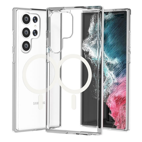 grip case crystal magsafe for samsung s22 ultra