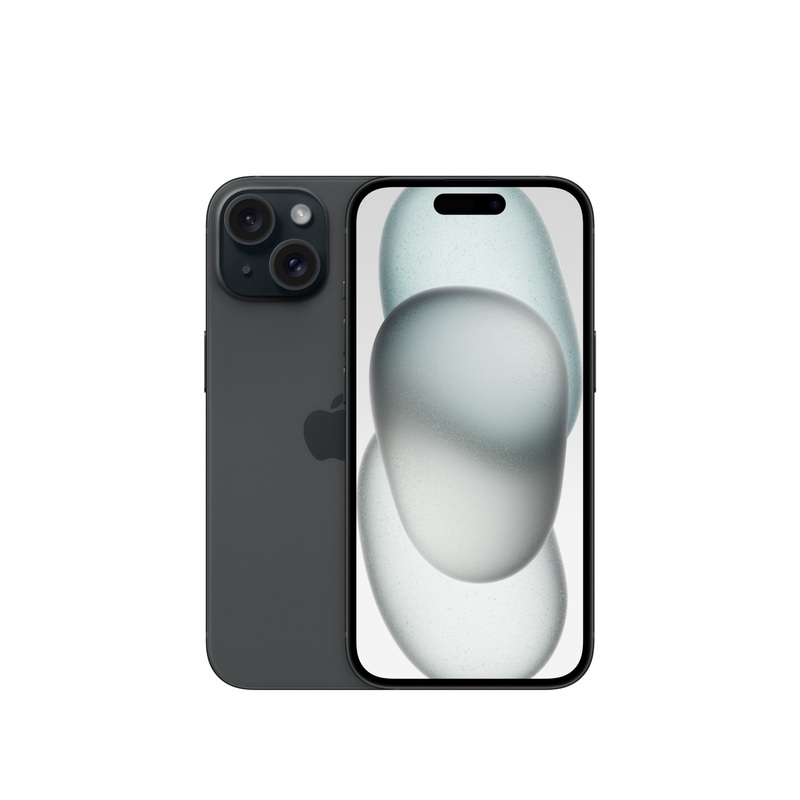 אייפון Apple iPhone 15 128GB - צבע שחור - שנה אחריות יבואן רשמי - ללא מטען וללא אוזניות
