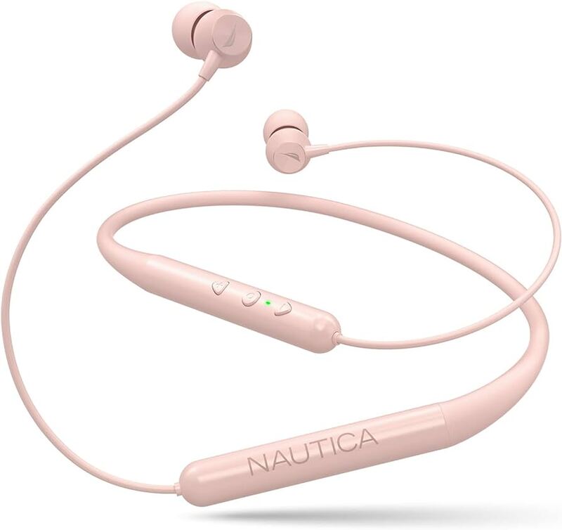 אוזניות קשת אלחוטי WIRELESS earphones NAUTICA LIGHT PINK