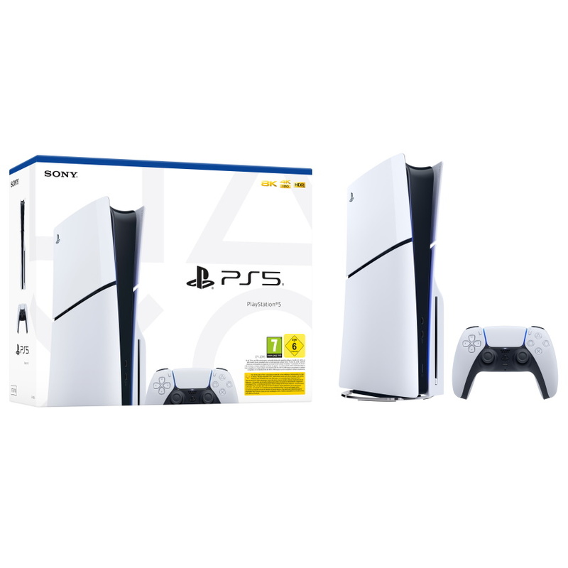 קונסולת משחק Sony PlayStation 5 Slim 1TB Bluray Edition - אחריות יבואן רשמי על ידי ישפאר