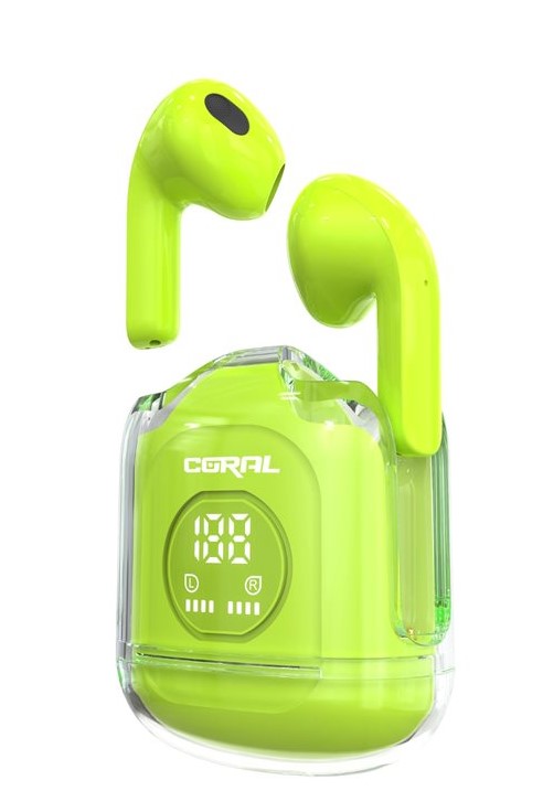 אוזניות אלחוטיות Coral Space TWS BT Green