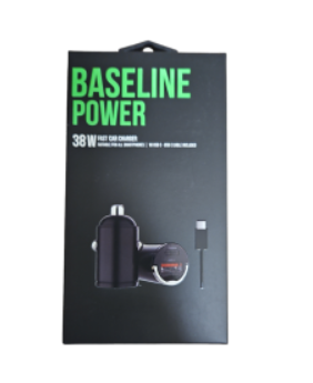 מטען Baseline לרכב 38W TypeC