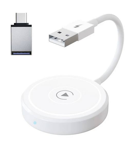 WIRELESS CARPLAY ADAPTER WHITE