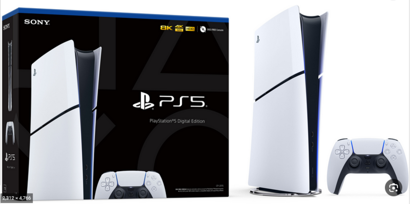 קונסולת משחק Sony PlayStation 5 Slim 1TB Digital Edition - אחריות יבואן רשמי על ידי ישפאר