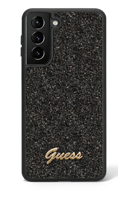 Guess S24U Glitter Metal Logo Black