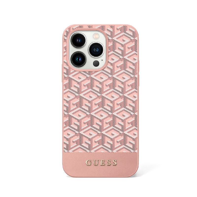 מגן Iph15Pro PU Pink Monogram Guess