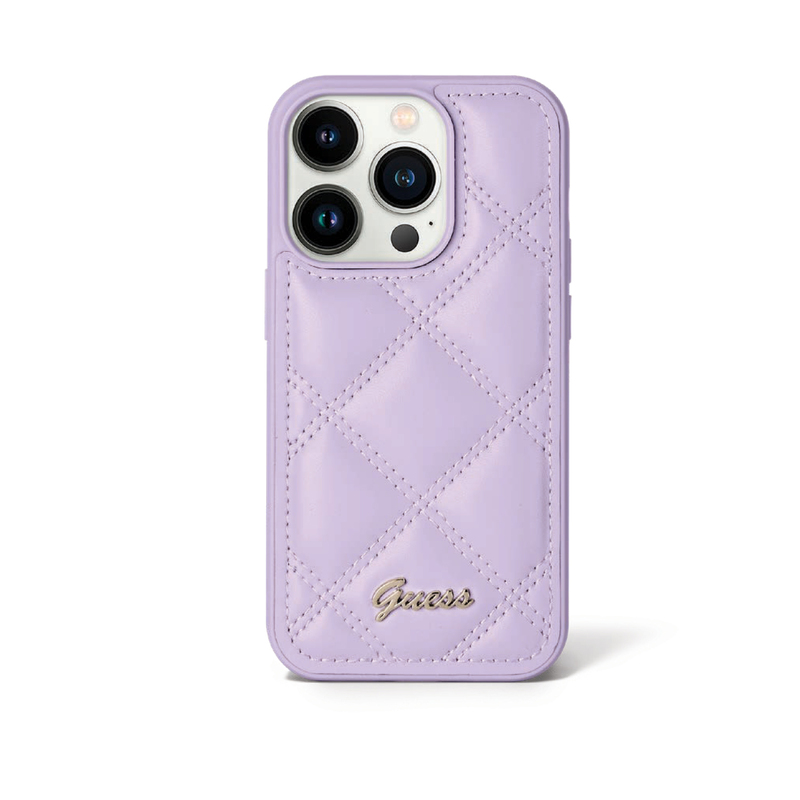 Guess Glitter Metal Logo Iph15Pro Light Purple