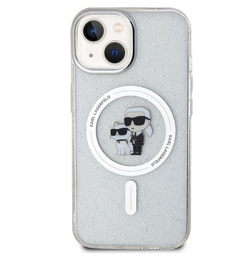 Karl Magsafe Glitter IPh15PM White