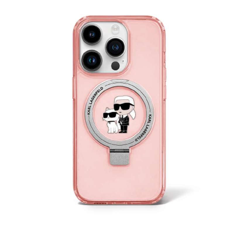Karl Magsafe Stand IPh15 Pink