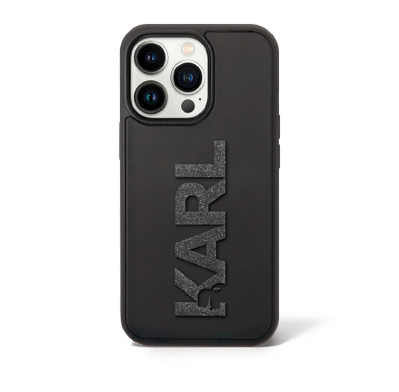 Karl GlitterLogo 3D Print Iph15Pro Black