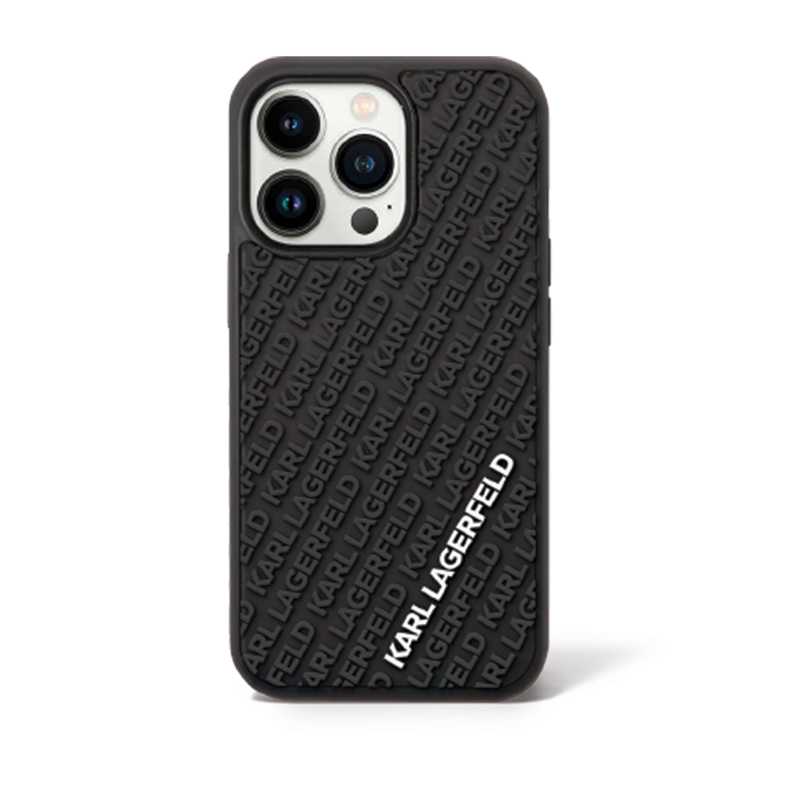 Karl Soft 3D Print RubberMultiLogo Iph15PM Black