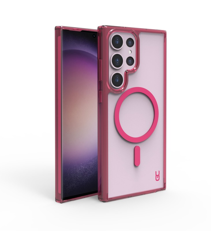 מגן Crystal Magsafe S24Plus Pink