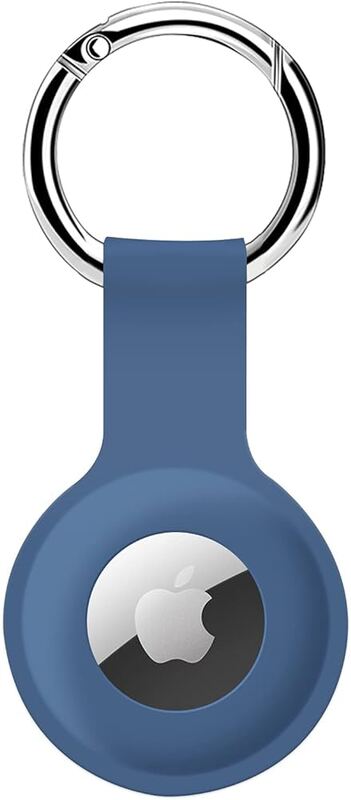 Silicone AirTag Holder Blue