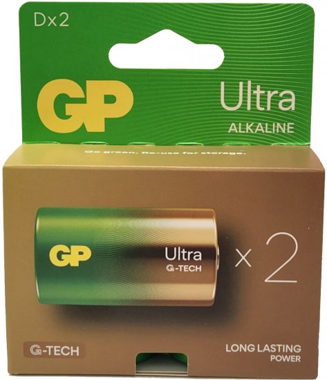 2סוללות D אולטרה GP