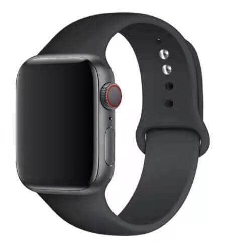 Silicone Watch Strap 42-49 Black