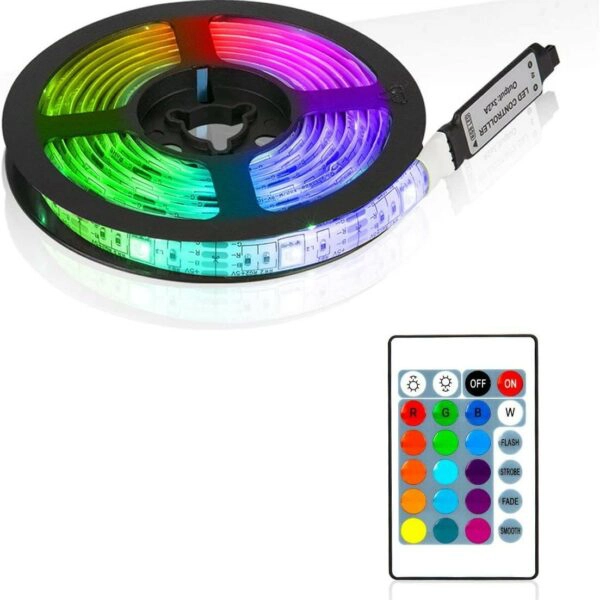 פס לד 2 מטר RGB צבעוני עם שלט