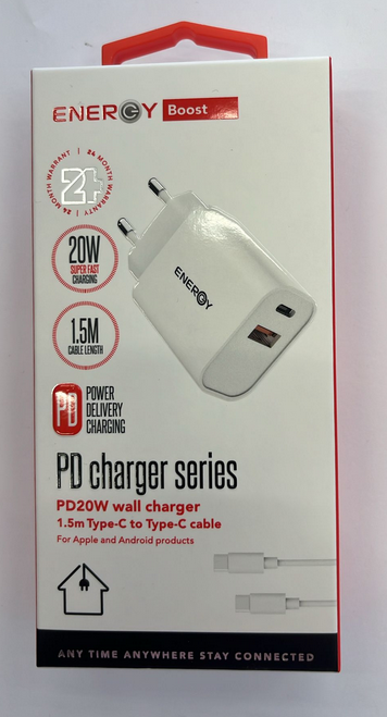 מטען 20W type c to type c 1.5M