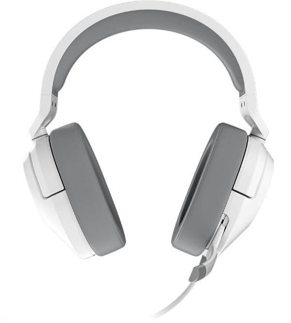 אוזניות גיימינג חוטיות 3.5 ממ HS55 - לבן