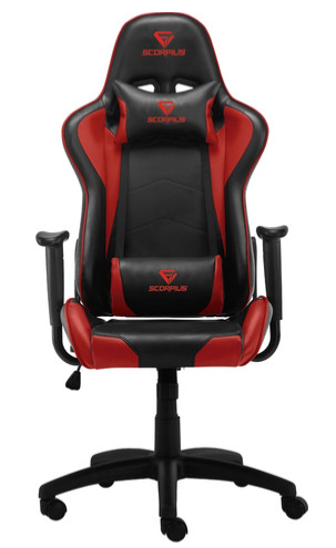 מושב כיסא גיימינג SCORPIUS GAMER RED