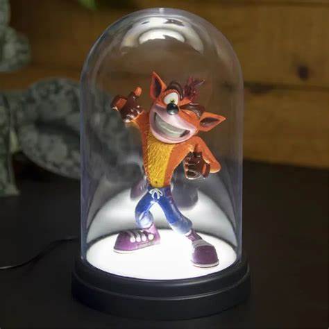 מנורה לשולחן Crash Bandicoot Bell Jar Light