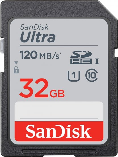 כרטיס זיכרון SanDisk Ultra SDHC - נפח 32GB